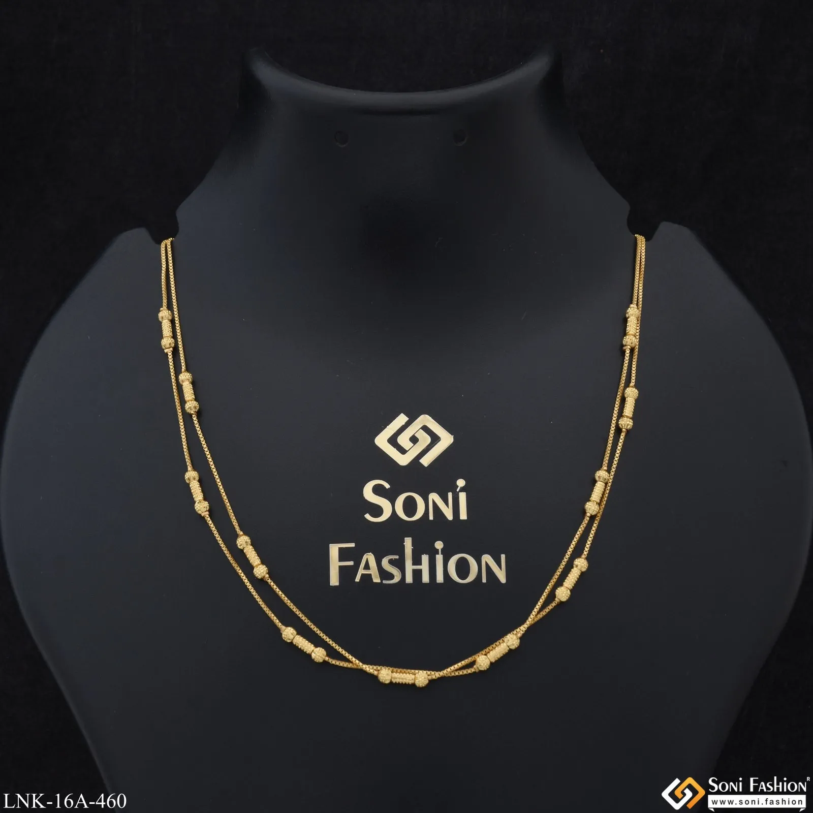 1 Gram Gold Plated Beautiful Design Funky Design Necklace for Lady - Style A460