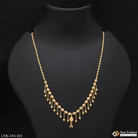 1 Gram Gold Plated Designer Finely Detailed Necklace for Ladies - Style A424