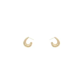 14 Karat Yellow Gold “Coco” Hoop Earrings