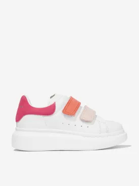 Alexander McQueen Girls Leather Velcro Strap Chunky Trainers