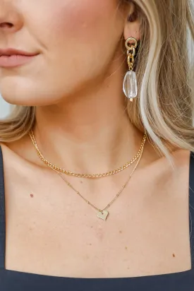 Alexis Gold Heart Layered Necklace