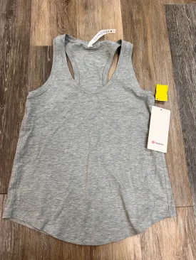 Athletic Tank Top By Lululemon In Grey, Size: 4