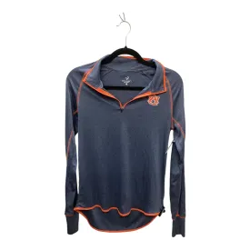 Athletic Top Long Sleeve Collar By Colosseum In Blue & Orange, Size: L