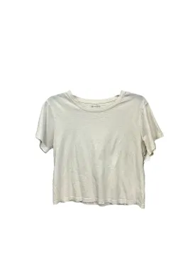 Athletic Top Short Sleeve By Athleta In Cream, Size: S