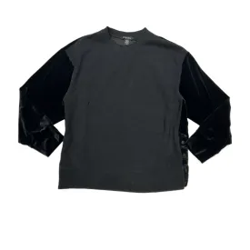 Black Athletic Top Long Sleeve Crewneck By Athleta, Size: L