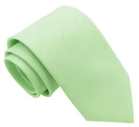 CLEARANCE - Mint Shantung Skinny Tie