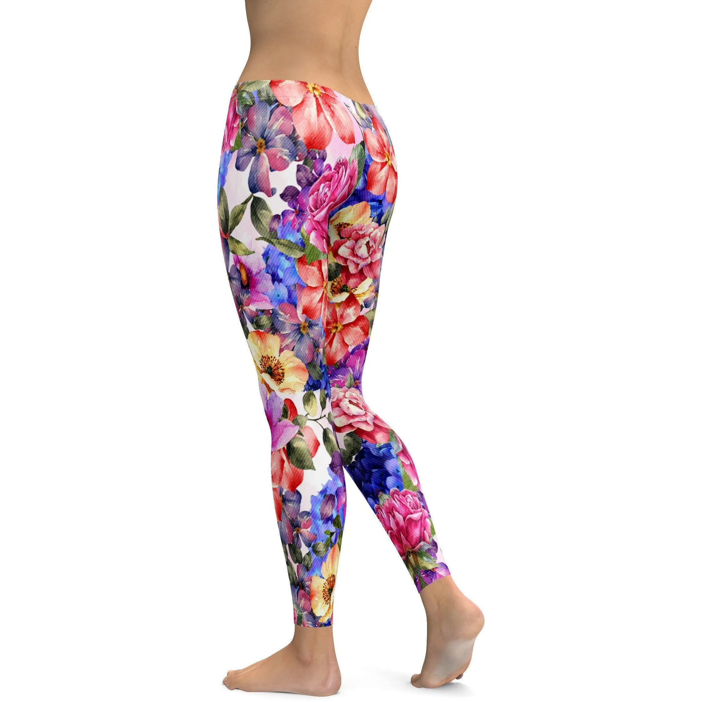 Colorful Floral Leggings