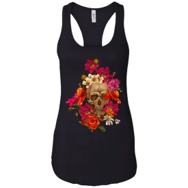 Colorful Flower Skull Tank Top