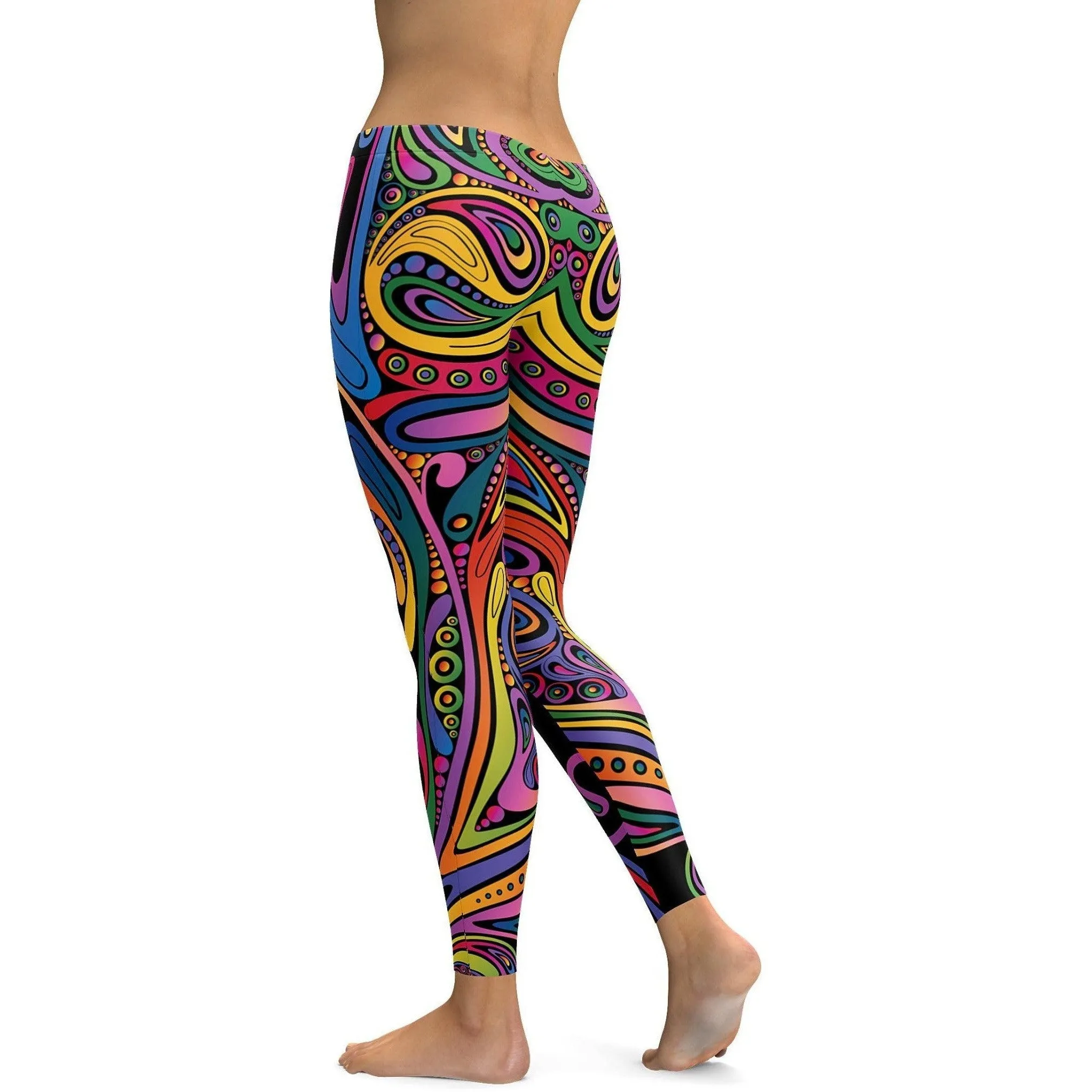 Colorful Swirl Leggings