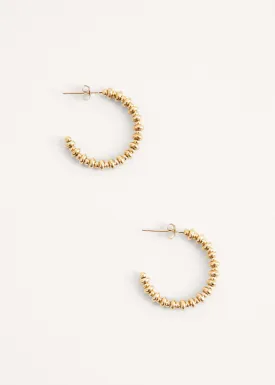 EMMELINE TEXTURED HOOP EARRINGS