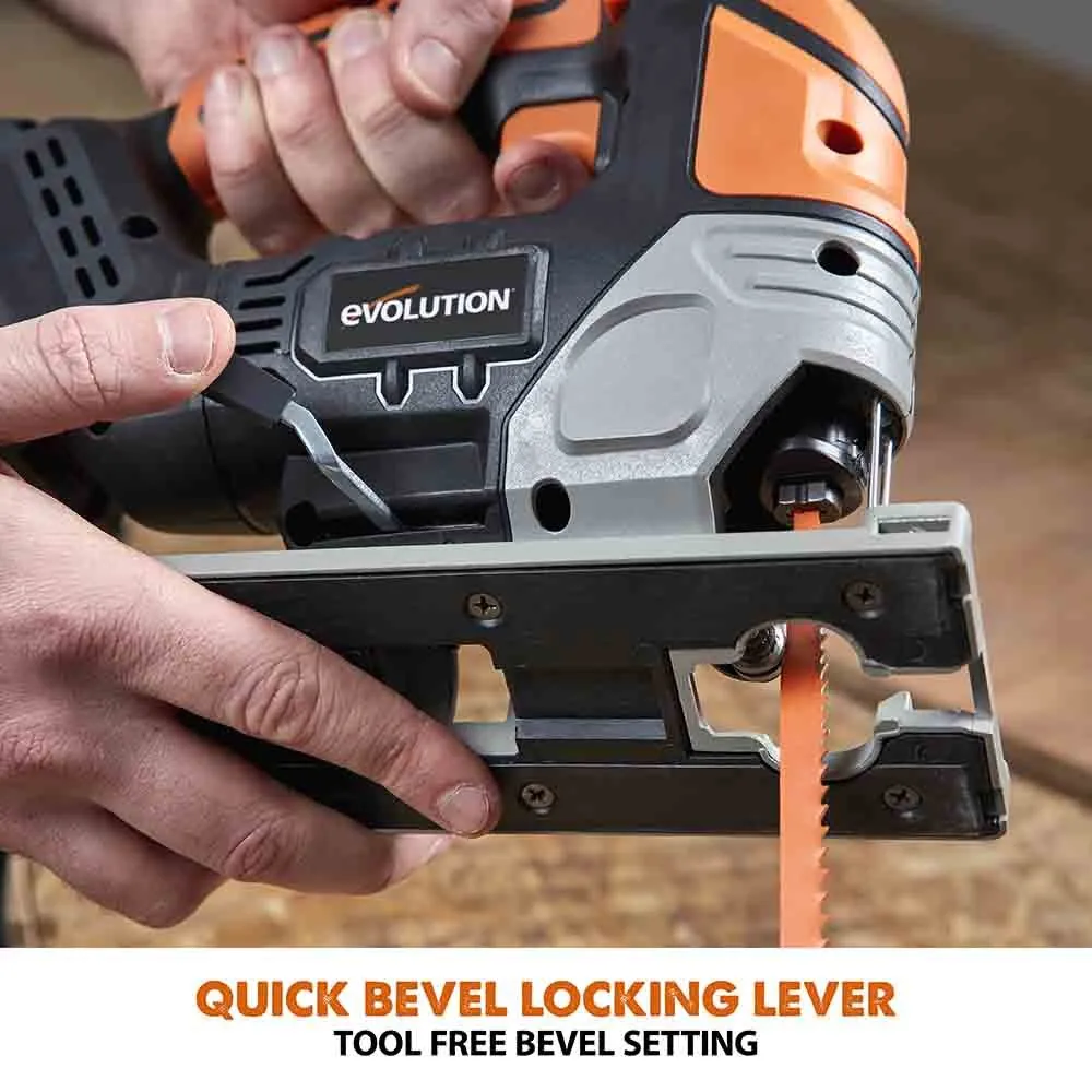 Evolution Cordless R90JGS-Li Jigsaw 20V Li-Ion EXT Inc Multi-Material Blades