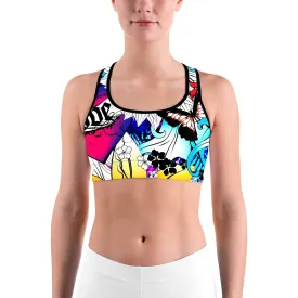 Flowers and Tats Rave Sports bra