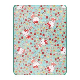 Hello Kitty Flower Fields Throw Blanket