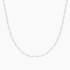 Irregular Silver Nugget Necklace