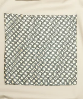 Old School Geometric Blue Pocket Square