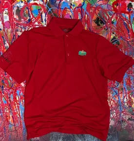 "Under PAR" Athletic Polo - Red